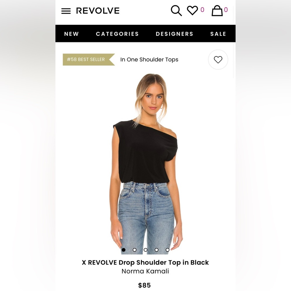 Norma Kamali X REVOLVE Drop Shoulder Top